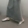 Sapatos Rasos de Costura de Pele de Ovelha Sapatos Pequenos de Couro Femininos Outono Novo Cor Sólida Retro Bico Quadrado Baixo Profundo Tendência Feminina Sapatos de Camada Única