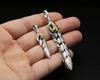 Joyería de plata esterlina S925 al por mayor Pluma retro creativa japonesa y coreana con incrustaciones de cobre ancla colgante para hombres y mujeres