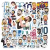 50 Piezas de Pegatinas Creativas de la Estrella de Fútbol Messi para Diarios, Papelería, Equipaje, Cuadernos, Pegatinas de Decoración DIY al por Mayor