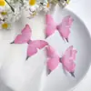 Pacote com 3 Borboletas de Tule 3D de Camada Dupla de 5cm para Acessórios de Cabelo DIY Feitos à Mão, Materiais de Decoração, Brincos de Maquiagem Facial Estilo Antigo Hanfu