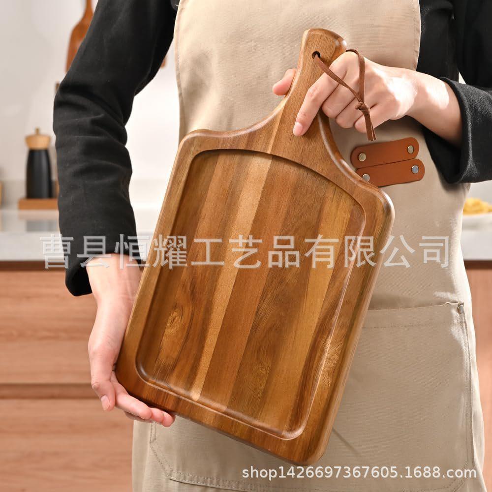 实木菜板 家用砧板 相思木熟食奶酪板 便携披萨板 服务板BS
