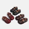 Zapatos de piel para niña, zapatos de princesa, zapatos de vestir para niños, zapatos Mary Jane de primavera y otoño para niñas pequeñas, zapatos rojos de suela blanda para bebé