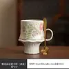 Juego de Taza y Platillo de Café de Alto Valor Jardín Francés Taza Cerámica para Mujeres Té de la Tarde Regalo de Cumpleaños Recuerdo