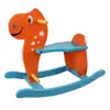 Los caballos mecedores para niños incluyen estilo madera maciza y estilo tablero de fibra de niños