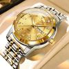 Artículos genuinos Reloj de pulsera de moda automático impermeable luminoso para hombre calendario doble números romanos más vendido