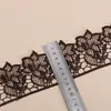 Ribete de encaje soluble en agua de 7 cm con estampado de rosas vintage para faldas, bolsos, decoración del hogar y accesorios de vestimenta