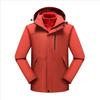 Nueva Chaqueta de Plumón Tres en Uno para Hombre de Otoño e Invierno, Chaqueta de Montañismo Gruesa a Prueba de Viento e Impermeable para Exteriores con Patrón Estampado