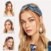 Accesorios para el Cabello Estilo Japonés y Coreano Diadema Cruzada Ancha con Estampado de Lunares Vintage Diadema de Cinta Dulce y Sencilla