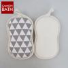 Toalla de baño triangular de color natural, esponja de cacahuete, guantes para frotar, serie rayón, bola de baño