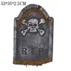 Tumba de espuma tridimensional de Halloween, accesorio para bar de casa embrujada, decoración aterradora, tarjeta de tumba, accesorios de fotografía con base