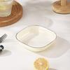 Prato para Cuspir Ossos de Cozinha Diário Doméstico Grau Alimentício Prato para Molho Mergulho Lanche Alto Valor Estético Sala de Estar Prato para Lanches Frutas