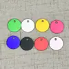 Etiqueta Redonda de Aleación de Aluminio para Mascotas con Opción de Grabado, Llavero de Metal Grabado con Láser, Accesorio Colgante DIY