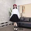 Novo Estilo Outono 2025 Uniforme Escolar Saia Plissada Saia Curta Estudante
