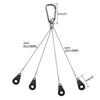 Cuerda de Acero de Cuatro Partes para Colgar Cuerda Fabricante Venta al por Mayor Nuevas Luminarias con Cerraduras de Cable