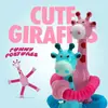 Girafa Colorida Lala Fole Descompressor Tubo Pop com Canudo Girafa Telescópica Puxável Brinquedo de Novidade para Descompressão