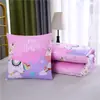 Almohada Colcha Cojín de Doble Propósito Colcha de Aire Acondicionado Almohada Lumbar para Coche Respaldo de Cama Sofá Almohada Colcha para Descanso de Mediodía en la Oficina