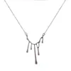 Collar de Lava Gota de Agua para Mujer, Cadena de Suéter Hip-Hop Minimalista Trendy Ins de Lujo Ligero de Verano, Accesorio de Chica Popular con Joyería de Alta Gama