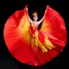 Danza de Apertura Falda Grande Traje de Presentación para Mujer Falda Larga Danza Cuadrada Acompañamiento Musical Ropa de Escenario Coro Grande Falda de Baile