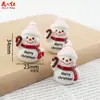 Serie Navideña Nueva Tridimensional Transfronteriza Manualidades de Pegamento de Crema de Resina Artesanías Regalos Pequeños Adornos de Decoración para Coche
