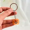 Llavero popular de Halloween, exclusivo para ventas transfronterizas, adecuado para fundas de teléfono, bolsos y como accesorio de llavero; hecho de material de PVC suave