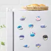 20 Piezas de Divertidos Imanes Suaves para Refrigerador con Temática del Clima, Día Soleado y Lluvioso Caricatura Estado de Ánimo Graffiti Imanes de Nube y Sol Magnéticos