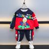 Traje de ropa de primavera para niños Altman 2025 Nuevo Ropa para niños Deportes de dos piezas Ropa para niños Coreano Guapo