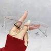Armazón de Gafas Redondo Retro con Patas Delgadas Anti Luz Azul para Hombres y Mujeres, Adecuado para Lentes Graduados, Armazón Óptico Fotocromático, Armazón Ultra Ligero