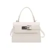Bolsa de Mano Fresca Estilo Coreano al por Mayor Bolsa Cuadrada Pequeña Bolsa para Mujer Otoño 2026 Nuevo Color Sólido Patrón de Cocodrilo Bolso de Hombro Único Bolso Cruzado de Moda