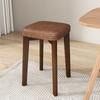 Banco Nórdico Pequeño Silla de Tela Tecnológica para el Hogar Almacenamiento para Sala de Estar Apilable Sencillo Madera Maciza Taburete Cuadrado para Vestidor