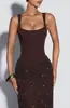 Nueva ropa sexy europea y americana para mujer, transfronteriza Amazon Maillard vintage corsé de ballena lentejuelas adelgazante vestido largo