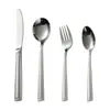 Conjunto de talheres domésticos, faca de aço inoxidável para exterior, garfo, colher, garfo, colher, faca para bife transfronteiriça, fábrica, atacado, logotipo