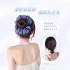 Pinza para el pelo de mezclilla azul para moño, Anillo para el pelo, Postizo para añadir volumen y altura en la parte superior de la cabeza, Postizo para moño