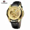 Reloj mecánico automático para hombre Forsining Fusini, moda casual, resistente al agua, correa de acero, diseño hueco