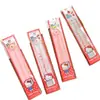 Régua Dobrável Original Sanrio Hello Kitty 30cm Desenho Animado Hello Kitty Alta Aparência Papelaria para Alunos do Ensino Fundamental e Médio Régua