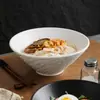 Patrón de Piedra Estilo Nuevo Tazón para Fideos Ran Tazón de Arroz de Alto Valor para el Hogar Tazón para Sopa Tazón para Polvo de Caracol Cubo Tazón Grande Sentido de Alta Calidad