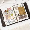Notas Adhesivas Muran Escribibles, Notas Adhesivas con Mensajes Felices Inútiles, Papel para Decoración de Diario, Patrón de Cuadrícula Simple