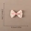 Acessórios para Sapato Laço de Tecido, Fivela Flor para Bolsa Sapato, Cogumelo Xadrez Acessórios para Roupa, Acessórios de Laço