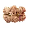 Ramo de Rosas con Borde Quemado Simulado Accesorios de Decoración DIY Cabezas de Flores Regalo de San Valentín Decoración a Juego Flores Artificiales
