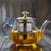 Tetera de Vidrio Tetera para el Hogar Tetera para Hervir en la Oficina Tetera con Filtro de Acero Inoxidable Tetera