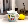 Suministro Directo de Fábrica de Tazas Cerámicas Estilo Japonés de Dibujos Animados para Comercio Exterior, Logo Personalizable, Vasos de Agua para Niños, Tazas de Café
