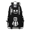 Mochila Escolar Marshmello 100 DJ Marshmallow Mochila Alan Walker Mismo Estilo Desgastado