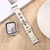 Original Adequado para Pulseira de Relógio Apple S10 Couro Rivet Punk Iwatch9 Retro Y2K Estrela Rivet 42mm