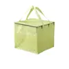 Bolsa Térmica para Pastel Verde Aguacate Lista para Llevar Especial Bolsa de Almacenamiento en Frío Papel de Aluminio Engrosada Bolso Grande de Capacidad Bolsa Refrigerada