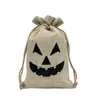 Bolsas de Regalo de Halloween, Bolsas de Dulces de Arpillera, Bolsas de Dulces y Snacks con Cordón para Niños, Recuerdos de Fiesta, Bolsas de Dulces en Stock