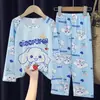 Pijama Infantil Primavera y Otoño Conjunto de Manga Larga Niños y Niñas Estampado de Dibujos Animados Lindo Ropa de Casa Casual Venta al por Mayor