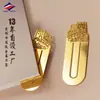 Marcador de Metal Long Zhiyu Personalización Logo de Empresa Souvenir Etiqueta de Libro Creativa Soporte para Libros Personalización Producción de Regalos Creativos