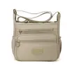 Bolso de Hombro Multicapa Ligero Nuevo 2026 Transfronterizo, Bolso Cuadrado Pequeño de Tela de Nylon Simple y Elegante, Bolso Cruzado Ligero Casual