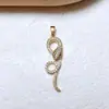 Acessórios para Joias DIY Banhado a Cobre Cor Dourada Alta Retenção de Cor Microcravejado com Zircônia Pingente de Tigre Brincos Colar Material Artesanal Pingente