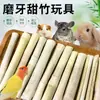 Juguete para Roer de Conejo Mascota Palo Dulce de Bambú para Conejos, Hámsteres, Chinchillas, Madera Masticable, Palos Dulces de Bambú, Suministros para Mascotas Pequeñas al por Mayor enlatados