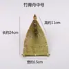 Cesta de produtos trançados de bambu artesanal produtos trançados de bambu decoração criativa casa pá de lixo bandeja pequena placa de bambu para casa redonda